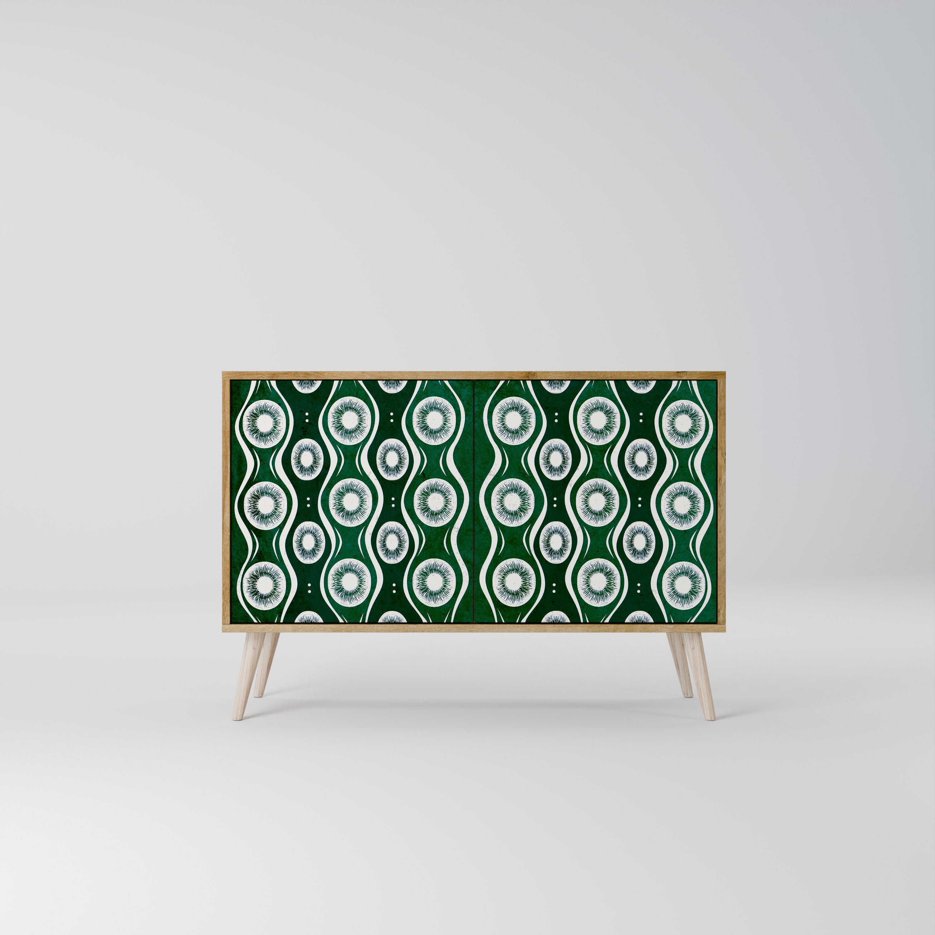 GREEN EYES Sideboard mit 2 Türen in Eichenoptik
