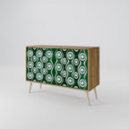 GREEN EYES 2-Door Sideboard in Oak Effect