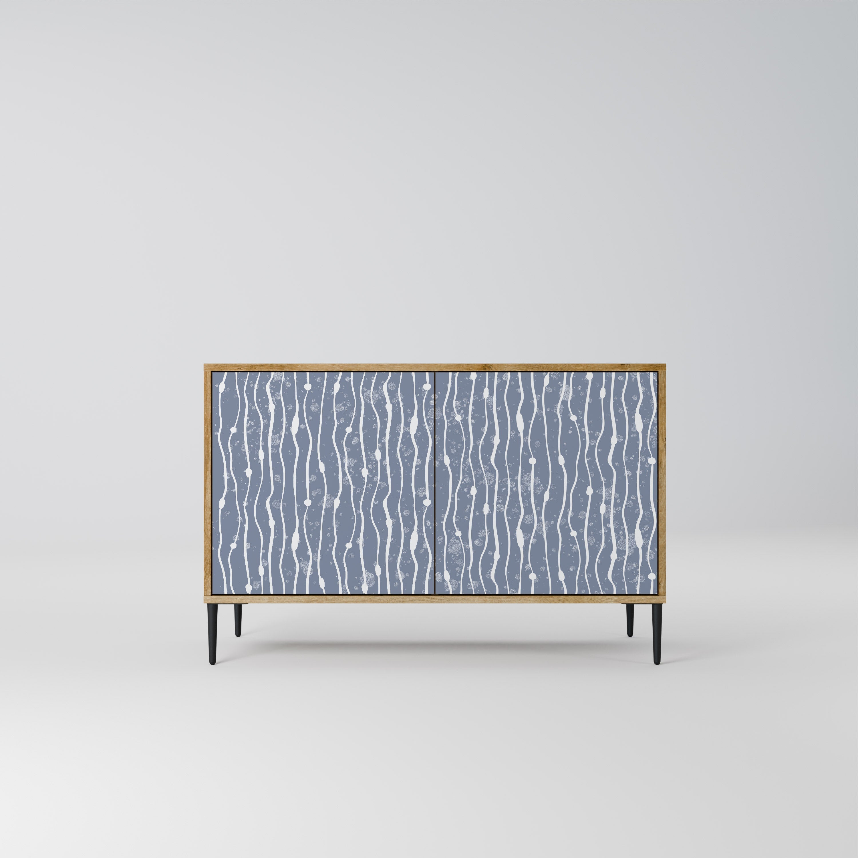 GRAPHITE RAIN Sideboard mit 2 Türen in Eichenoptik