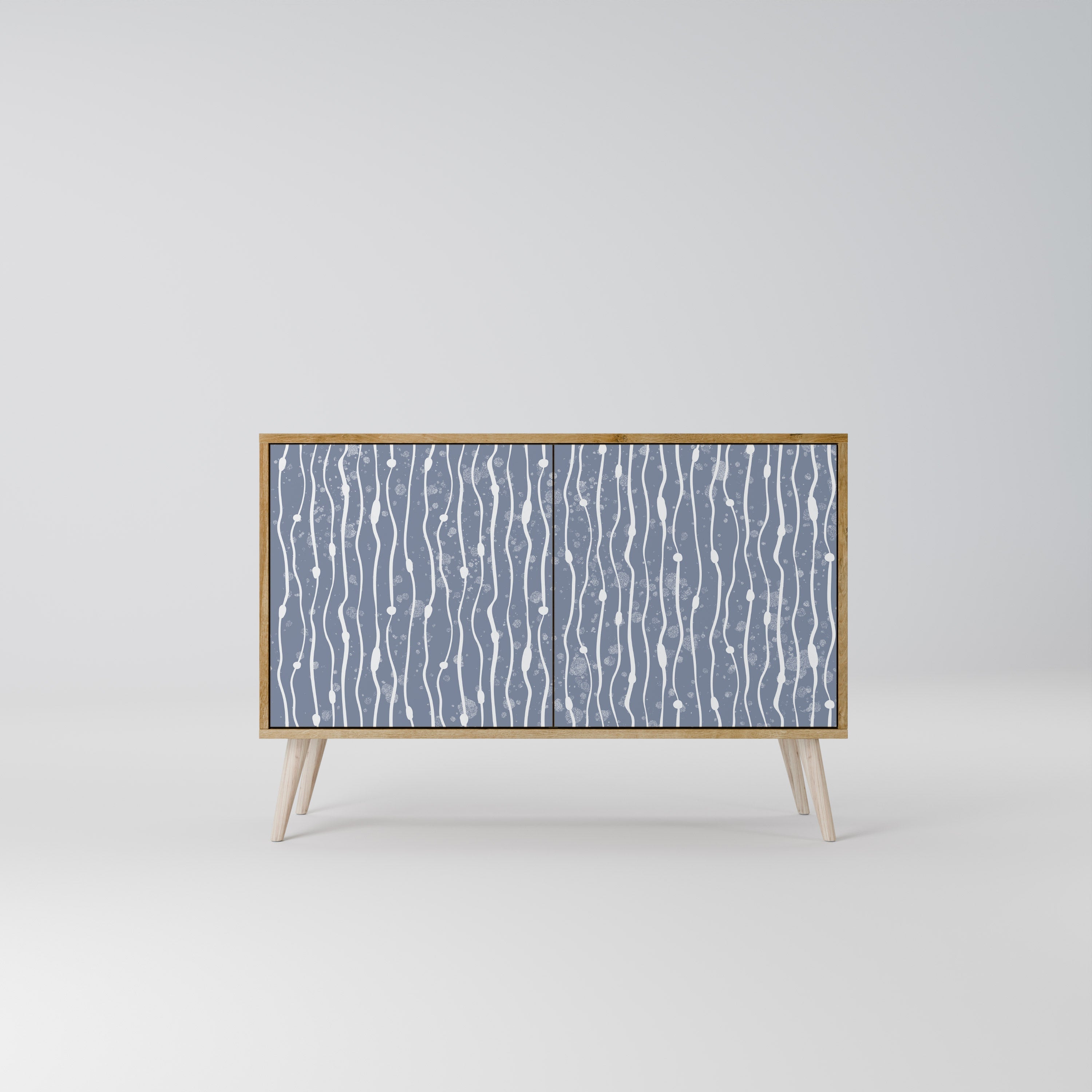 GRAPHITE RAIN Sideboard mit 2 Türen in Eichenoptik