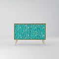 TURQUOISE RAIN 2-Door Sideboard in Oak Effect