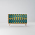 POLYGONS 2-Door Sideboard in Oak Effect