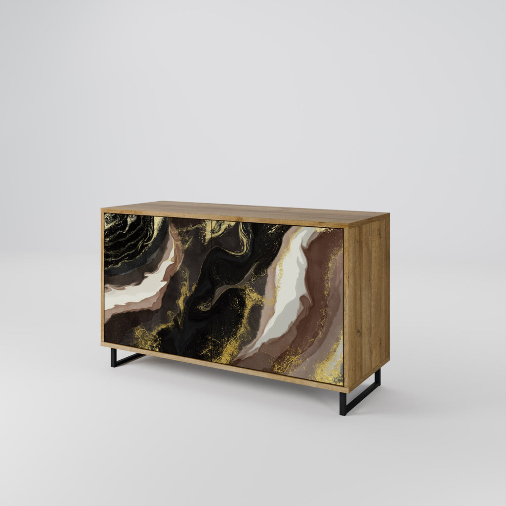 GOLD DUST 2-türiges Sideboard in Eichenoptik