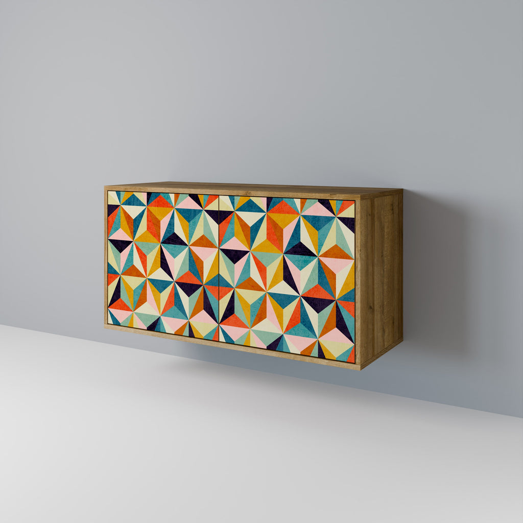 TESSELATE TREASURES Sideboard mit 2 Türen in Eichenoptik