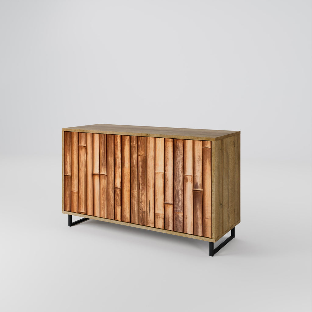 NATURAL WOOD Sideboard mit 2 Türen in Eichenoptik