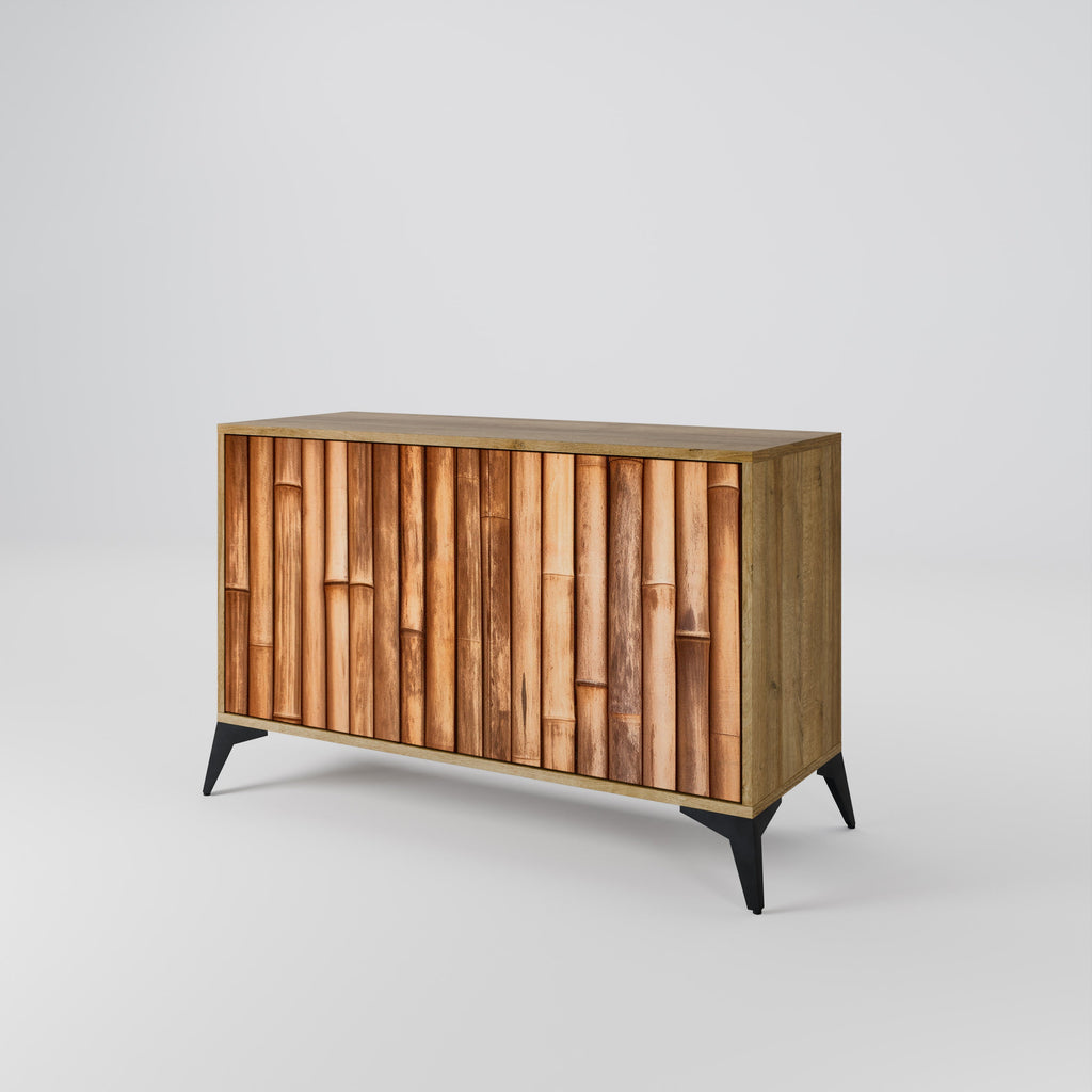 NATURAL WOOD Sideboard mit 2 Türen in Eichenoptik