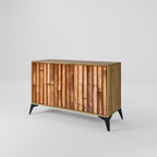 NATURAL WOOD 2-Door Sideboard in Oak Effect
