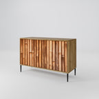 NATURAL WOOD 2-Door Sideboard in Oak Effect