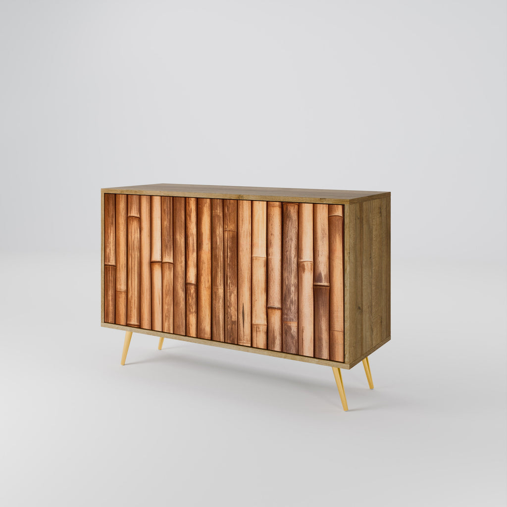 NATURAL WOOD Sideboard mit 2 Türen in Eichenoptik