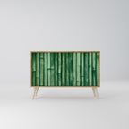 NATURAL GREEN 2-Door Sideboard in Oak Effect
