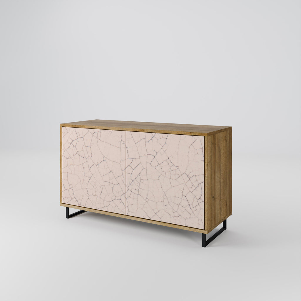 CERAMIC TEXTURE Sideboard mit 2 Türen in Eichenoptik