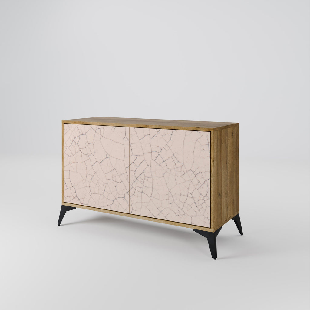 CERAMIC TEXTURE Sideboard mit 2 Türen in Eichenoptik
