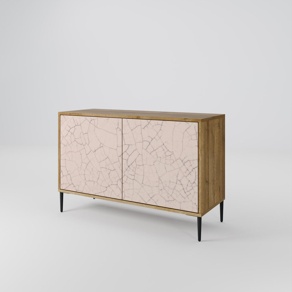 CERAMIC TEXTURE Sideboard mit 2 Türen in Eichenoptik