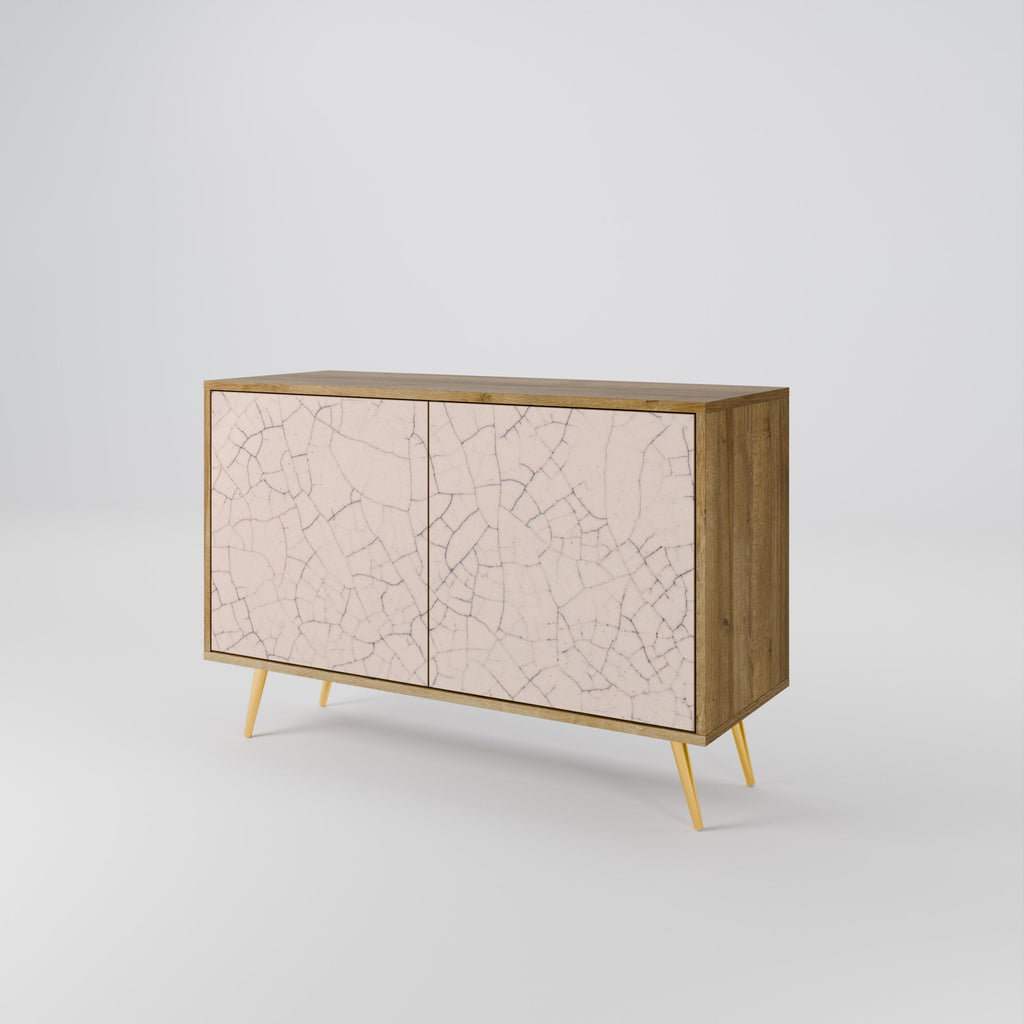 CERAMIC TEXTURE Sideboard mit 2 Türen in Eichenoptik