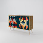 CRACKED ILLUSION 2-Door Sideboard in Oak Effect