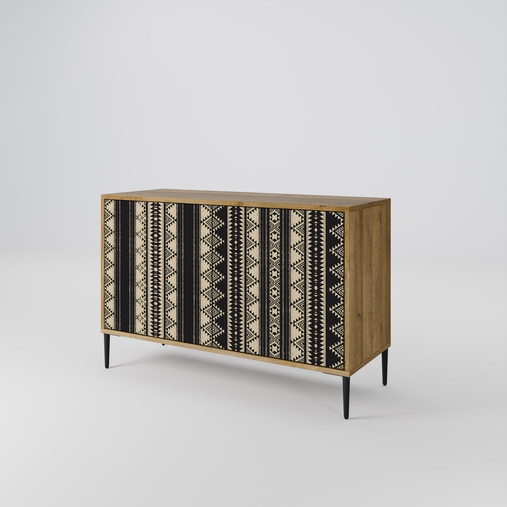 AZTEC Sideboard mit 2 Türen in Eichenoptik
