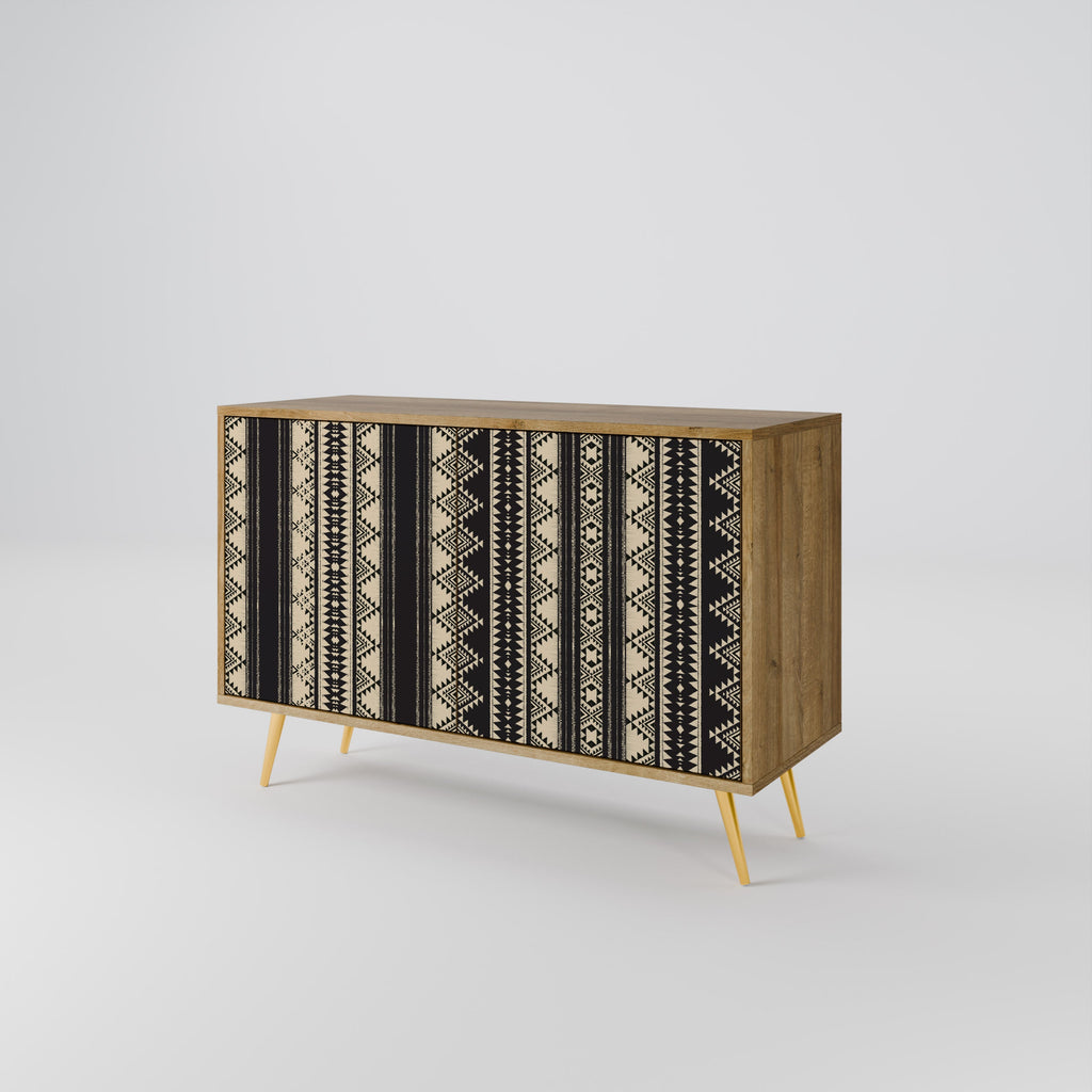 AZTEC Sideboard mit 2 Türen in Eichenoptik