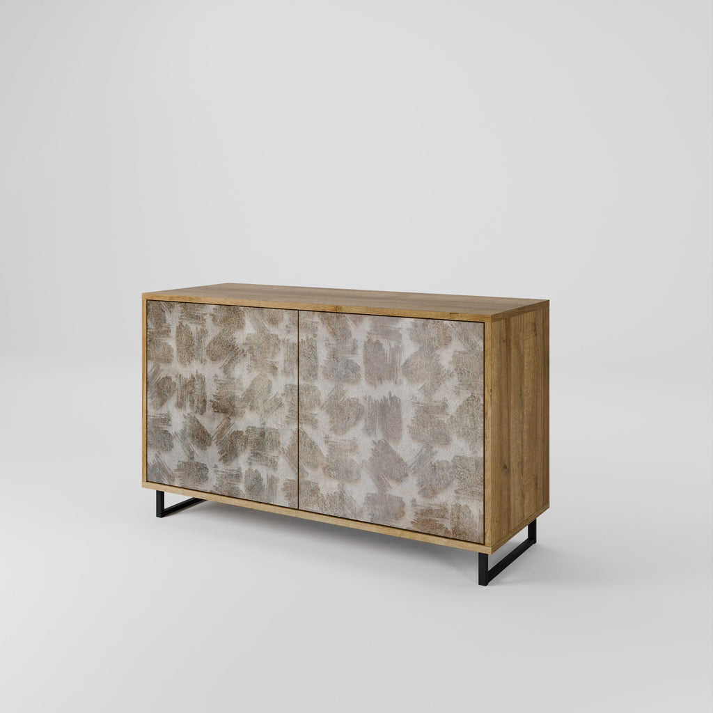 SLIGHTLY BLURRED 2-türiges Sideboard in Eichenoptik