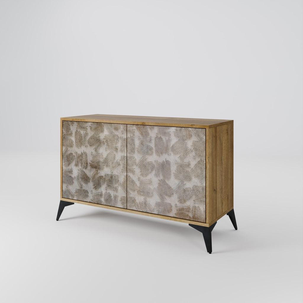 SLIGHTLY BLURRED 2-türiges Sideboard in Eichenoptik