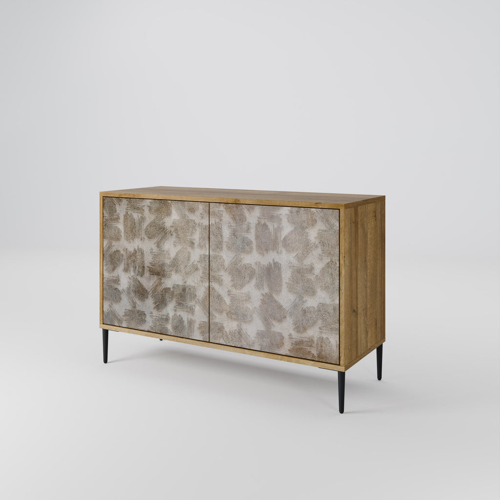 SLIGHTLY BLURRED 2-türiges Sideboard in Eichenoptik