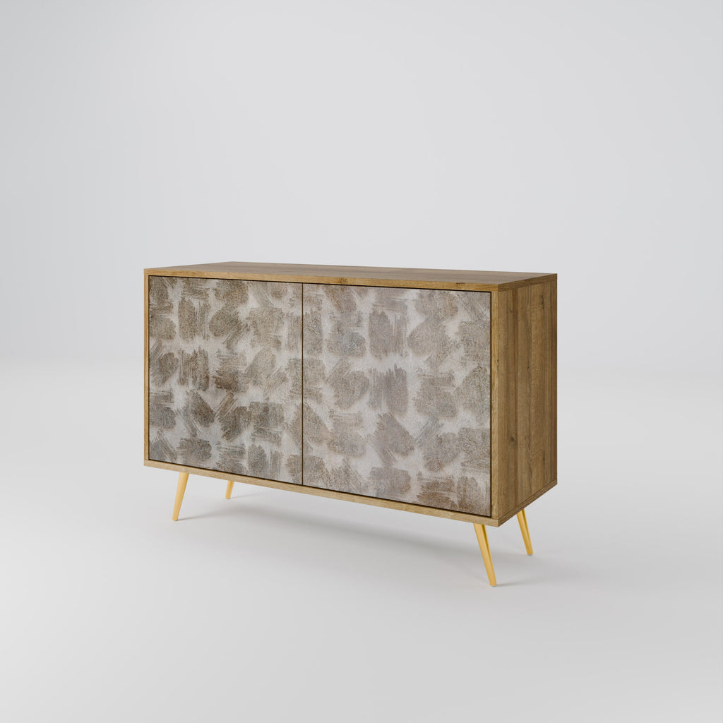 SLIGHTLY BLURRED 2-türiges Sideboard in Eichenoptik