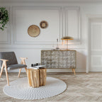 SLIGHTLY BLURRED 2-Door Sideboard in Oak Effect