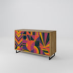 ELECTRIC PATTERNS Sideboard mit 2 Türen in Eiche-Optik
