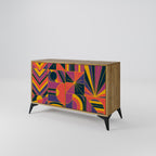 ELECTRIC PATTERNS Sideboard mit 2 Türen in Eiche-Optik