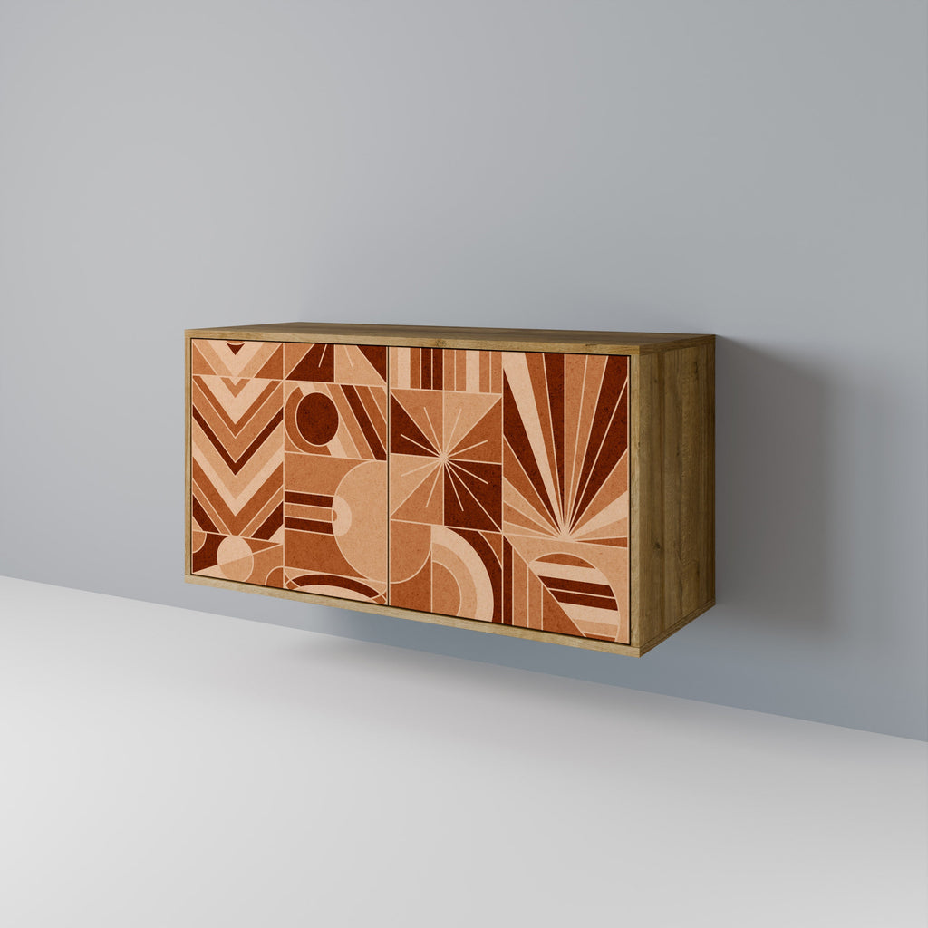 PRISM MOSAIC Sideboard mit 2 Türen in Eichenoptik