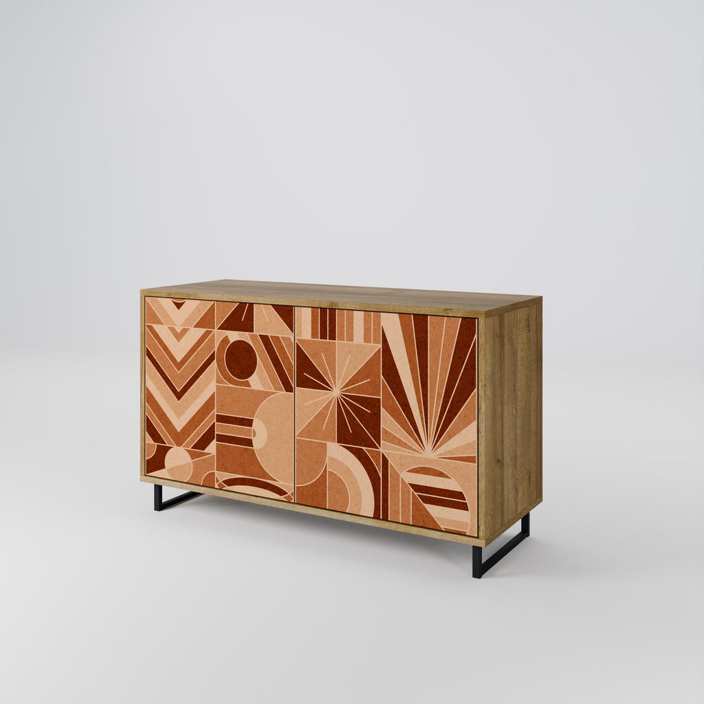 PRISM MOSAIC Sideboard mit 2 Türen in Eichenoptik