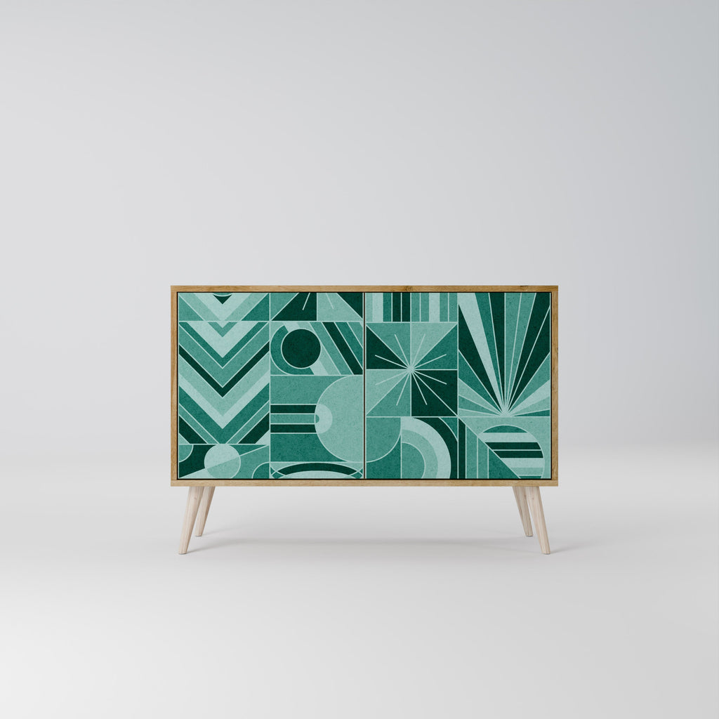 HARMONIC GRID Sideboard mit 2 Türen in Eichenoptik