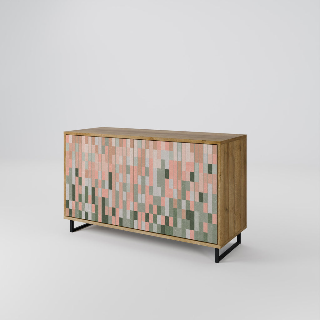 BUILDING THE FUTURE Sideboard mit 2 Türen in Eichenoptik