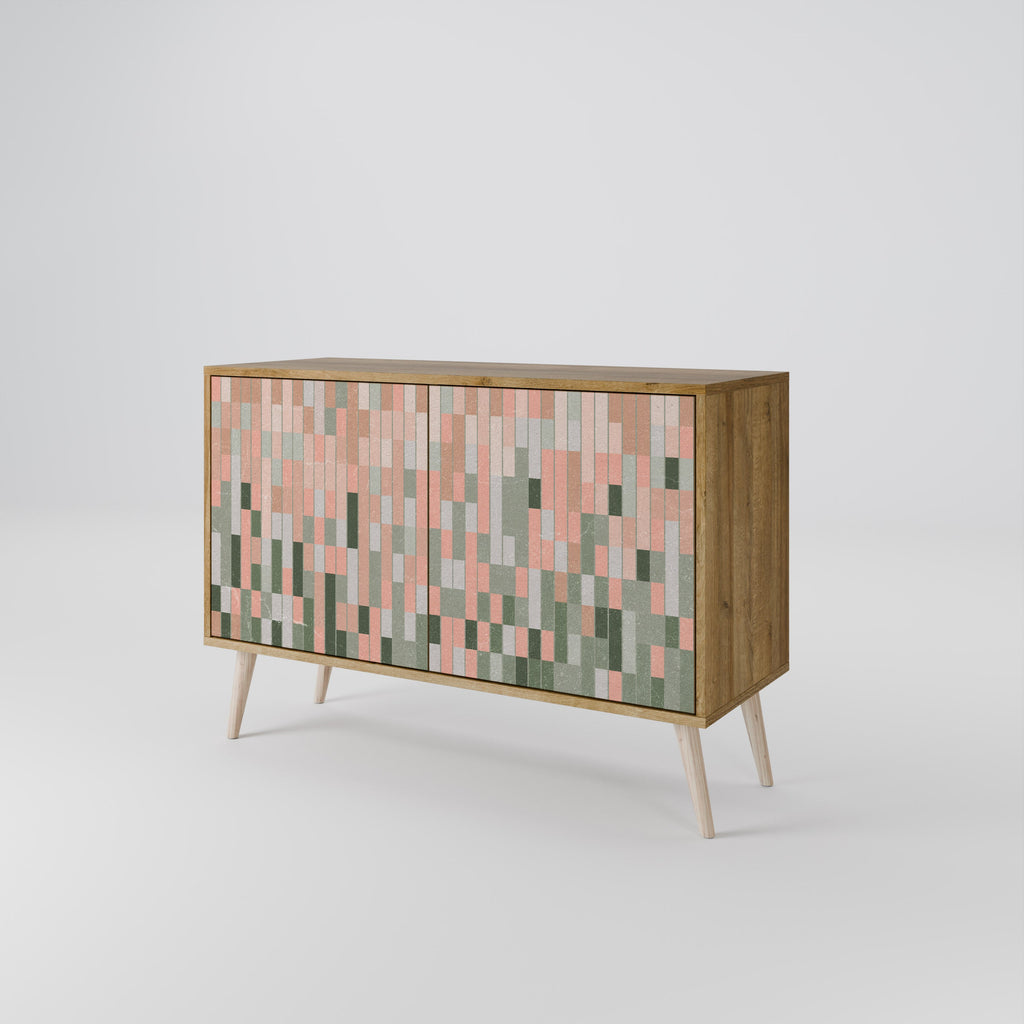 BUILDING THE FUTURE Sideboard mit 2 Türen in Eichenoptik