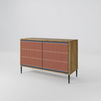 HYPNOTIC GATE 2-Door Sideboard in Oak Effect