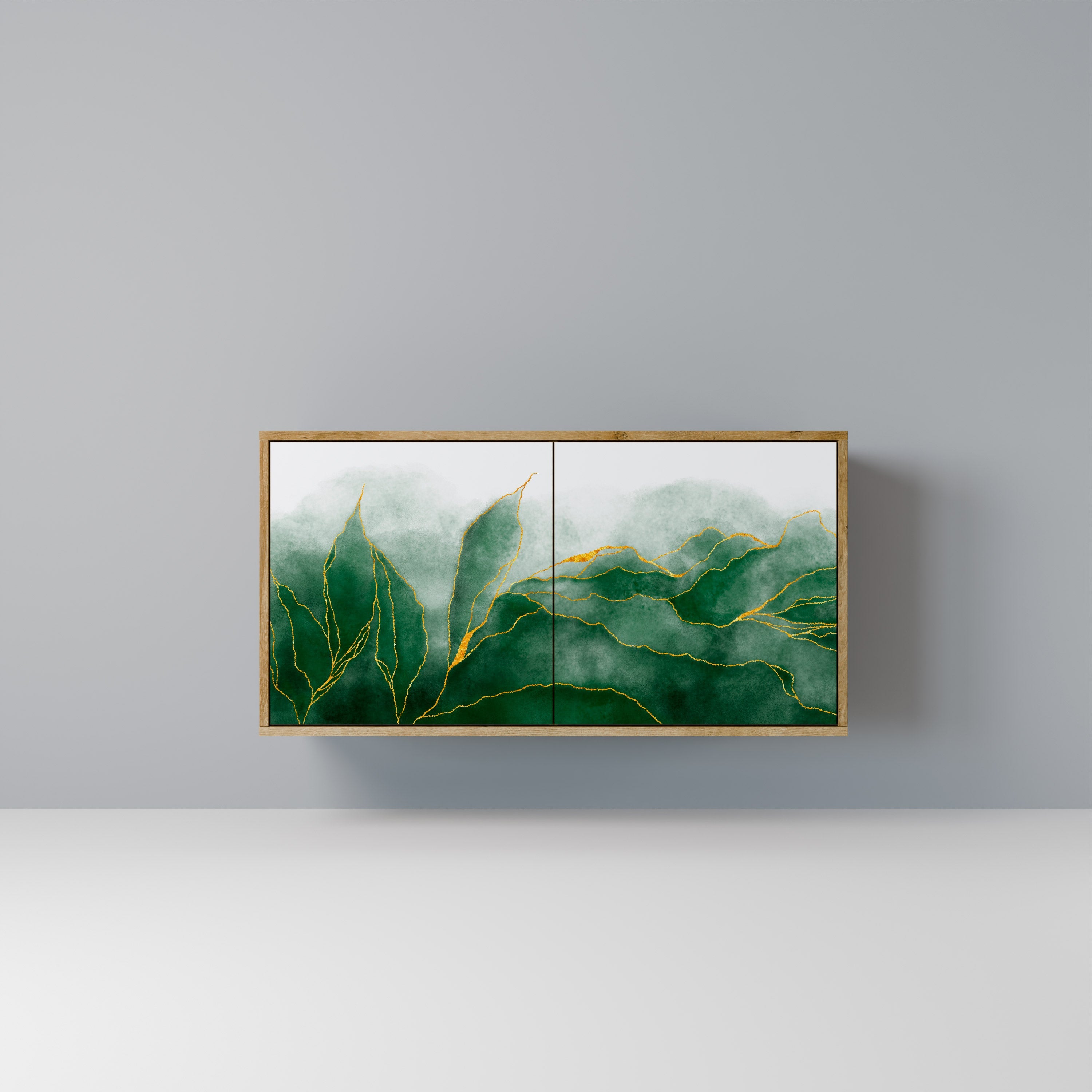 EXPENSIVE NATURE Sideboard mit 2 Türen in Eichenoptik