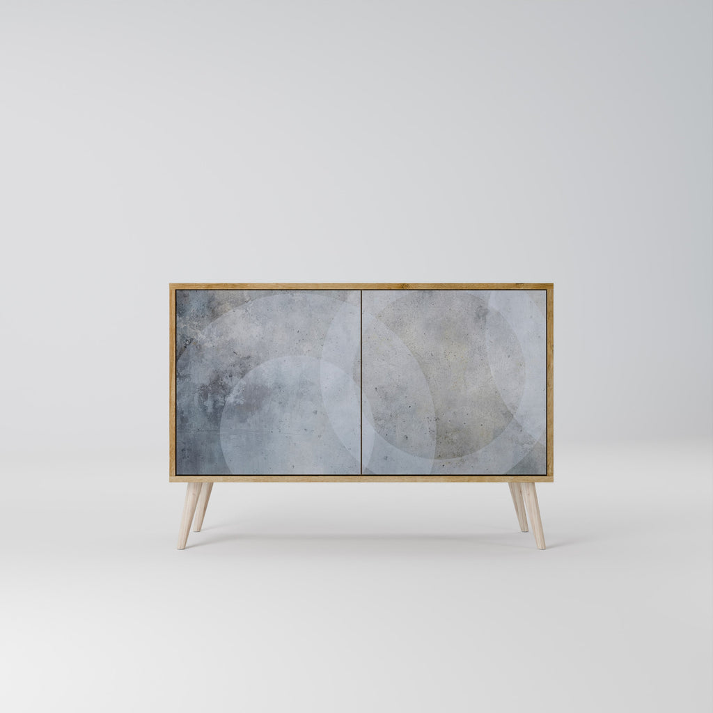 MUTED ARC Sideboard mit 2 Türen in Eichenoptik
