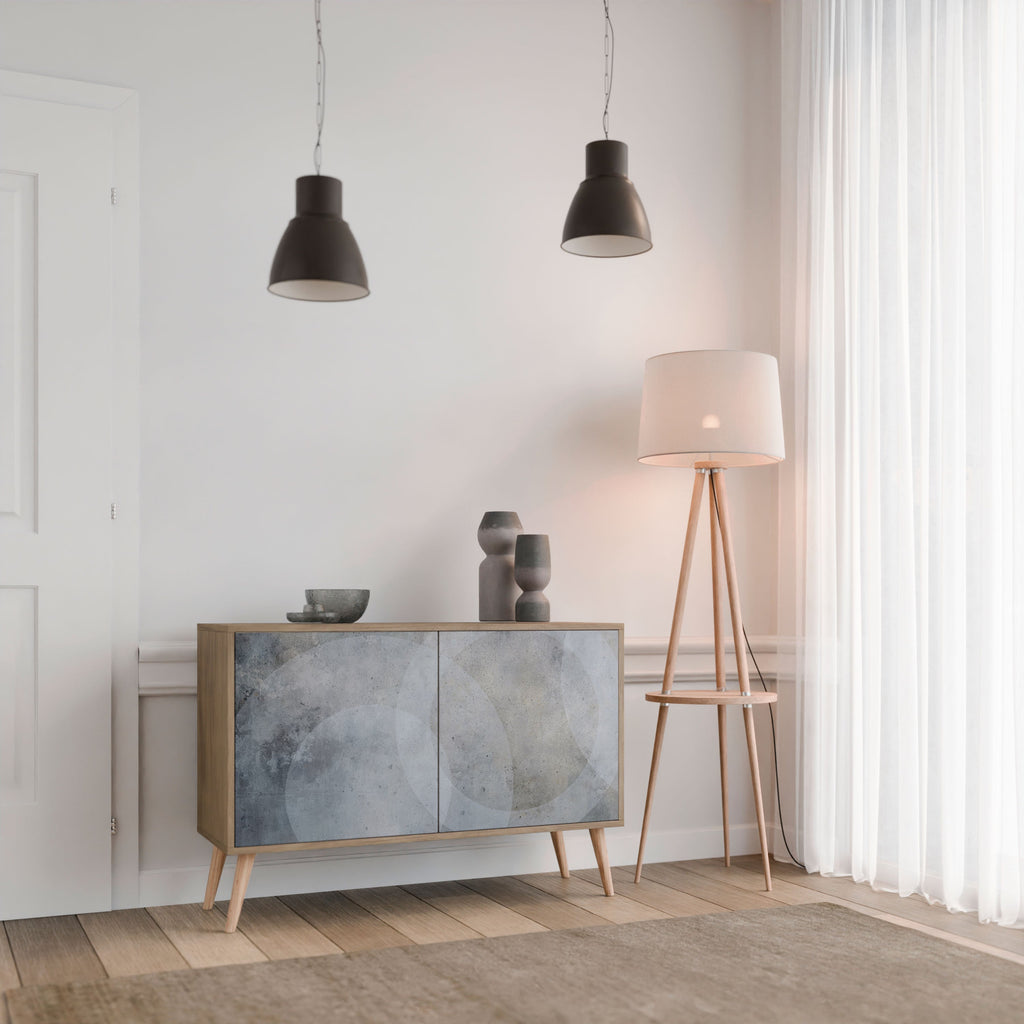 MUTED ARC Sideboard mit 2 Türen in Eichenoptik