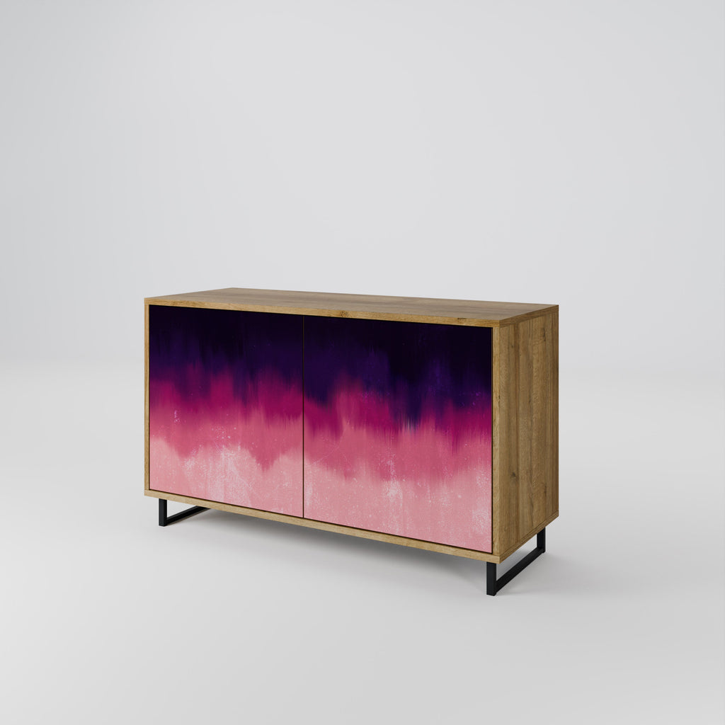 AURORA BOREALIS Sideboard mit 2 Türen in Eichenoptik