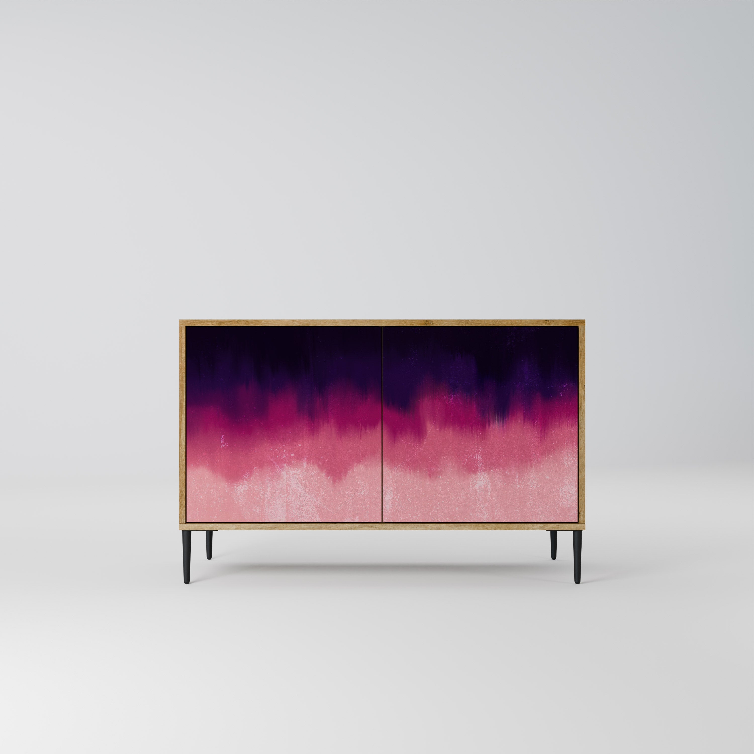 AURORA BOREALIS Sideboard mit 2 Türen in Eichenoptik