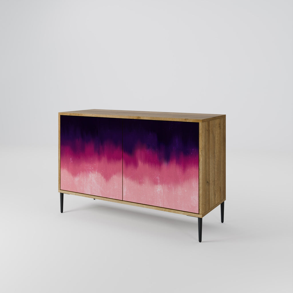 AURORA BOREALIS Sideboard mit 2 Türen in Eichenoptik