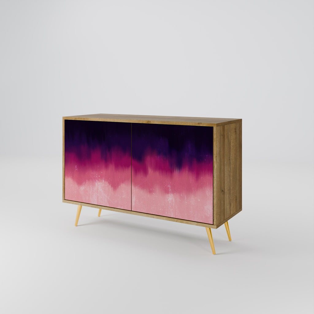 AURORA BOREALIS Sideboard mit 2 Türen in Eichenoptik