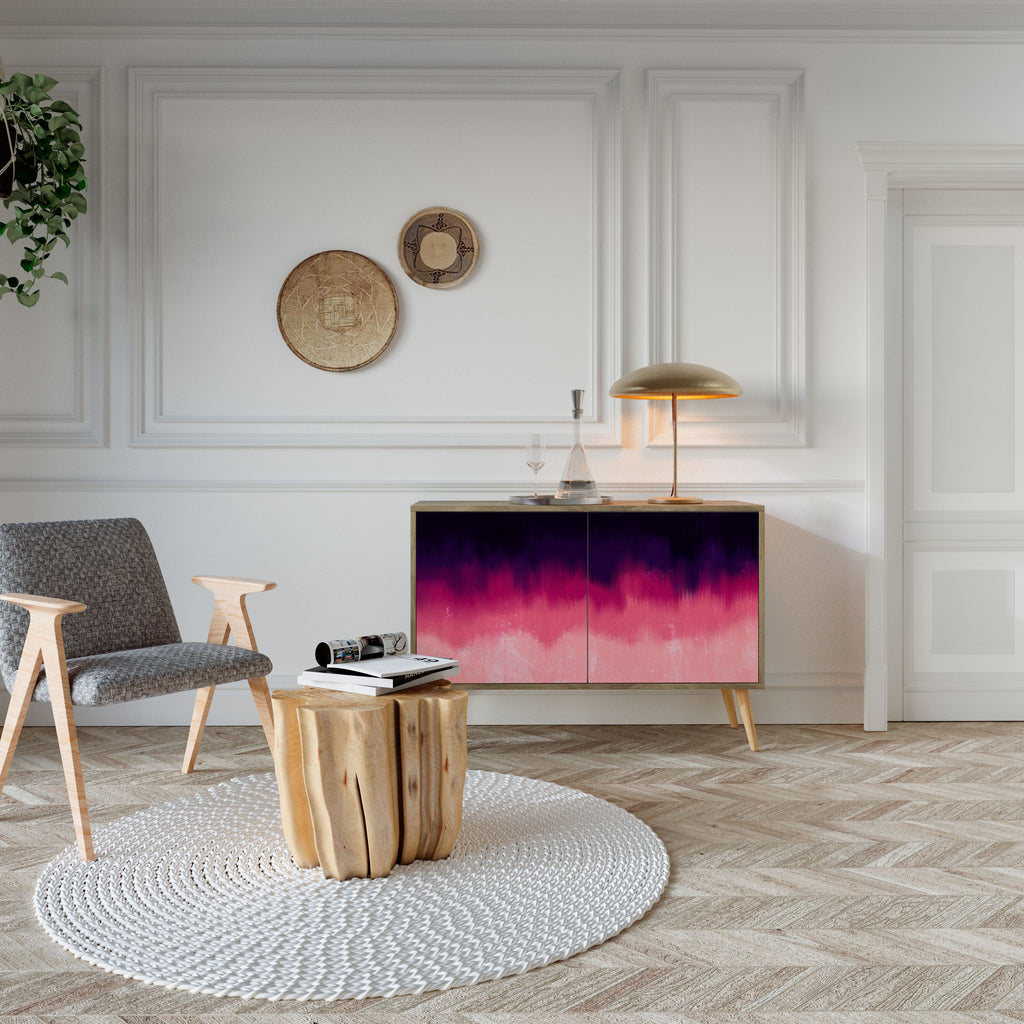 AURORA BOREALIS Sideboard mit 2 Türen in Eichenoptik