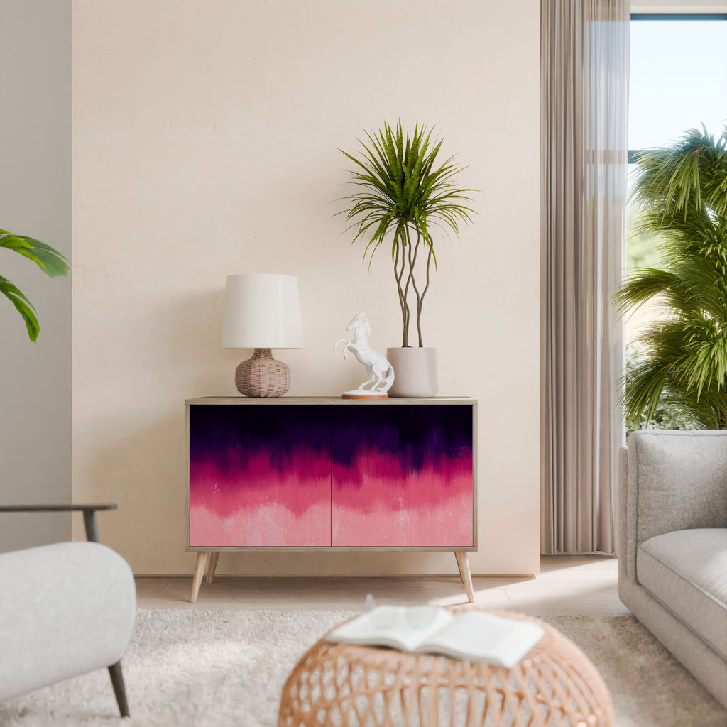 AURORA BOREALIS Sideboard mit 2 Türen in Eichenoptik