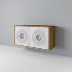 SOLID CIRCLES 2-Door Sideboard in Oak Effect