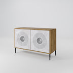 SOLID CIRCLES 2-Door Sideboard in Oak Effect