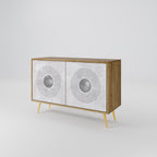 SOLID CIRCLES 2-Door Sideboard in Oak Effect