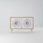 SOLID CIRCLES 2-Door Sideboard in Oak Effect