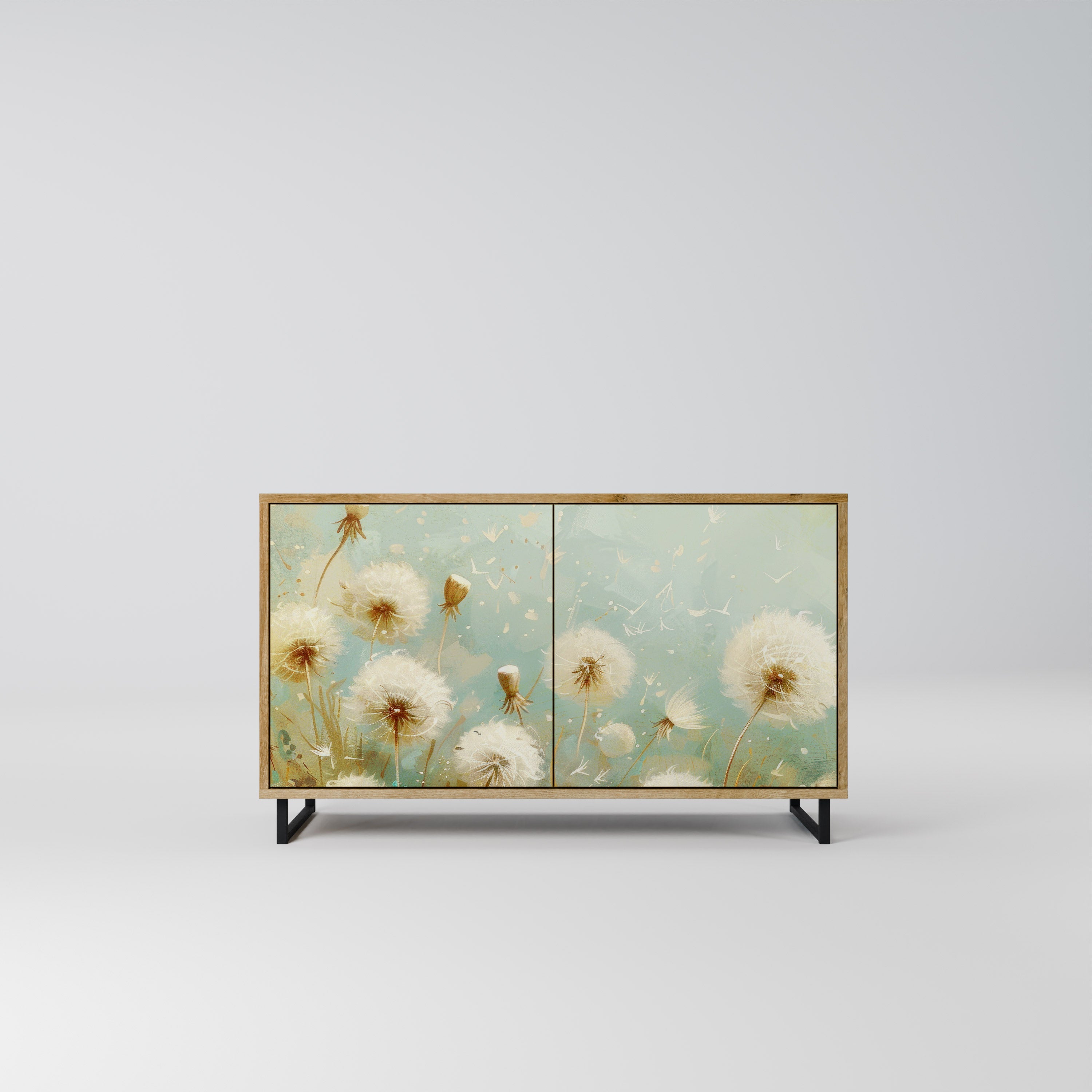 DREAMY MEADOW Sideboard mit 2 Türen in Eichenoptik