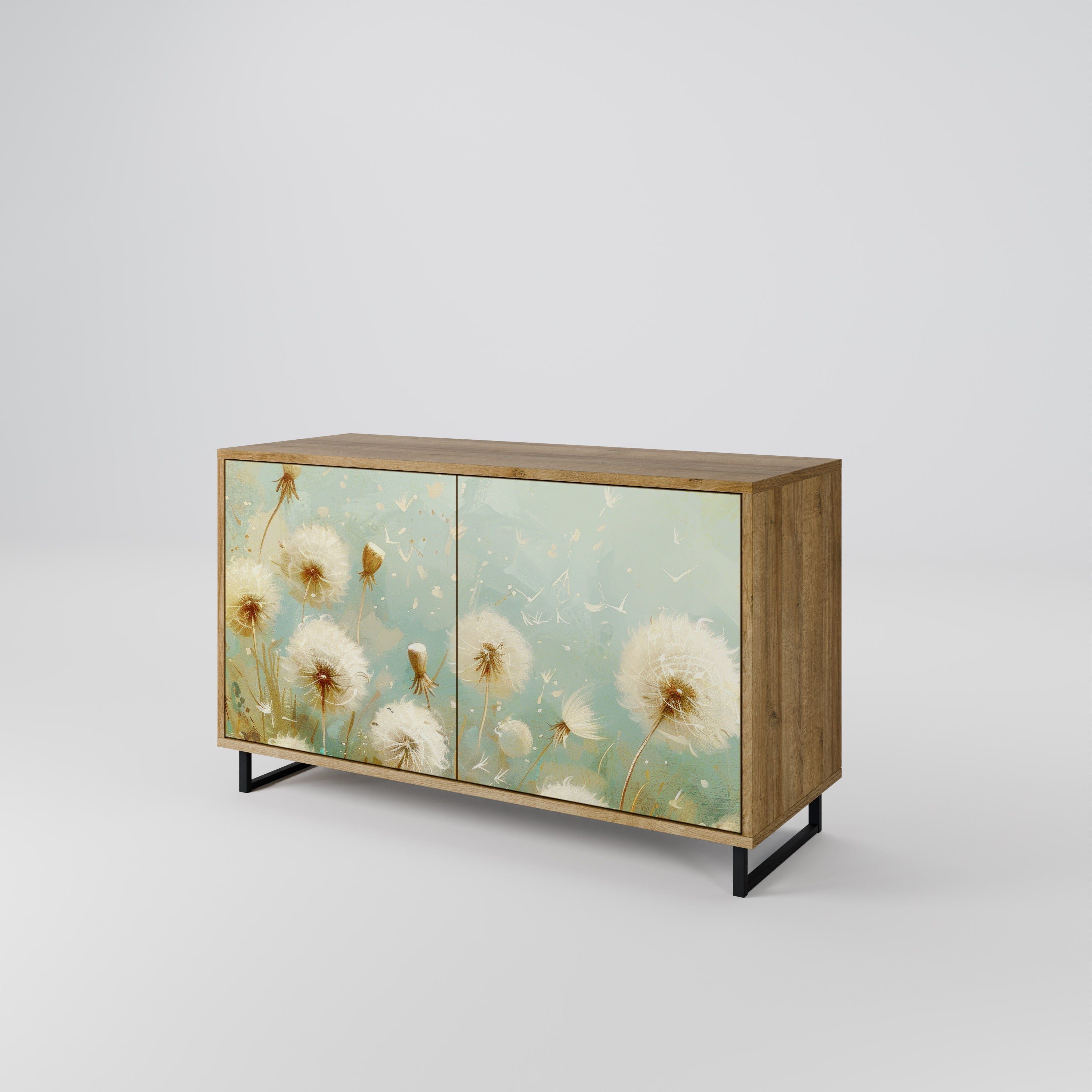 DREAMY MEADOW Sideboard mit 2 Türen in Eichenoptik