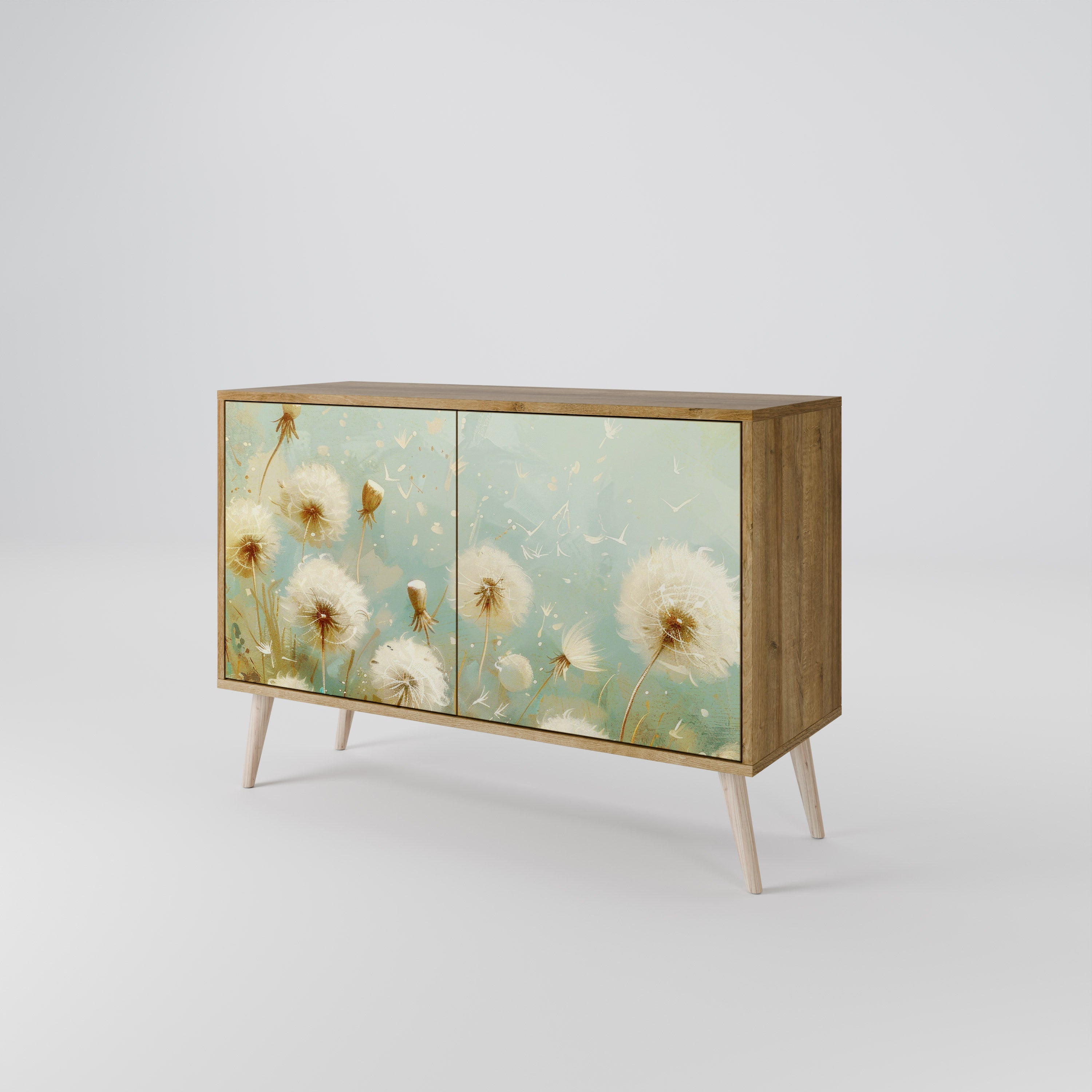 DREAMY MEADOW Sideboard mit 2 Türen in Eichenoptik
